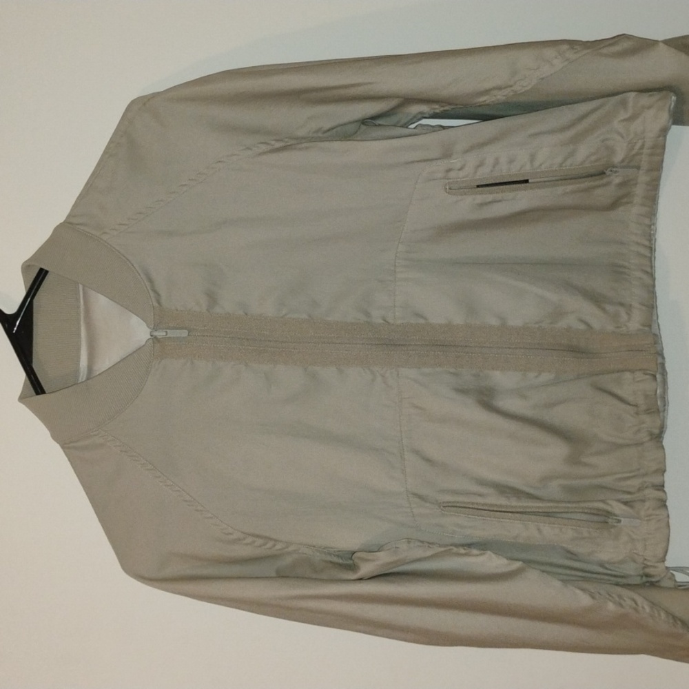 lululemon athletica Reversible Drape Sleeve Jacket. Bone/Raw Linen. Women size 6